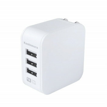 AC充電器 3USB-3.6A WH AC-018 パソコン・AV機器関連 PC・携帯関連