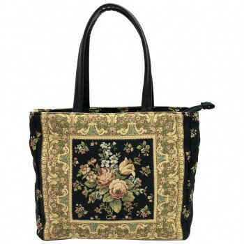 優美社 6012-00 ゴブラン織（ごぶらんおり） トートバッグ ブラック 服飾雑貨 バッグ