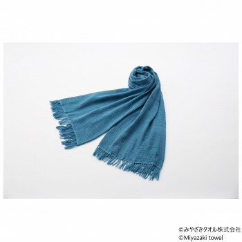 みやざきタオル 今治ショール スラブ 180cm×70cm No.1 瀬戸内ブルー 服飾雑貨 小物(手袋・マフラー等) みやざきタオル 今治ショール スラブ 180cm×70cm No.1 瀬戸内ブルー 服飾雑貨 小物(手袋・マフラー等)