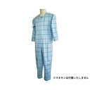 マンラク1型ねまき オールシーズン 1001 M ブルーチェック 256748 U0298 ベビー/シルバー 介護用品(4)