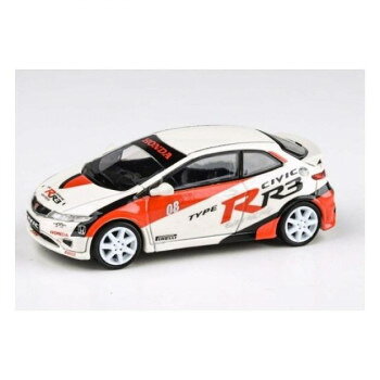 PARAGONのホンダシビックFN2TypeR2007レース仕様LHD模型です。サイズ個装サイズ：5.5×12.0×4.5cm重量個装重量：100g素材・材質ダイキャスト他仕様スケール:1/64生産国中国ホンダシビック模型
