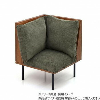 B.Bファニシング infinite　L型角ソファー コーデュロイグリーン IFSE0316COGR ...