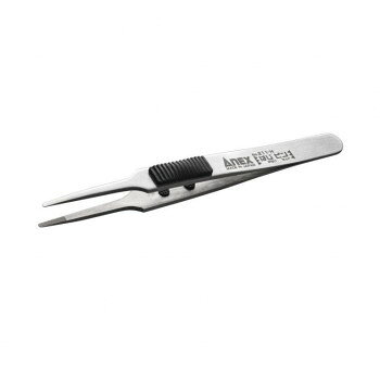 アネックス(ANEX) ラバーグリップ付 ステンレスピンセット はじピン 先丸型 120mm No.211-H 時計/ジュエリー/アクセサリ その他