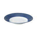 光洋陶器 花伝 古青藍 藍七宝 27.5cm浅鉢 56781159 家事用品 食器