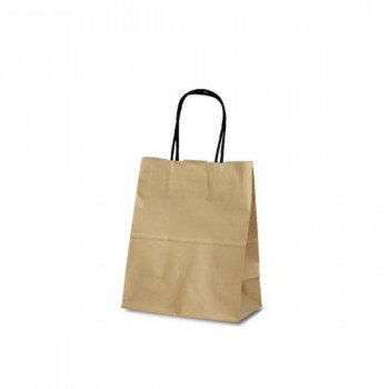 Rakuten - 自動紐手提袋 T-2 茶無地(黒紐) 1258 25枚 文具・玩具 文具
