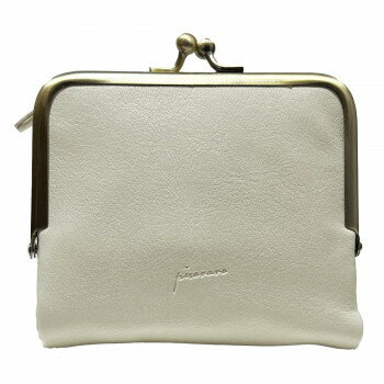 DAICO Pisoraro(ピソラロ) スムース がま口ミニウォレット アイボリー PR235 服飾雑貨 財布・カードケース