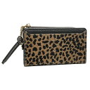 DAICO Pisoraro(ピソラロ) ハラコ 二つ折りフラグメントケース LEOPARD-BR PR243 服飾雑貨 財布・カードケース(4)