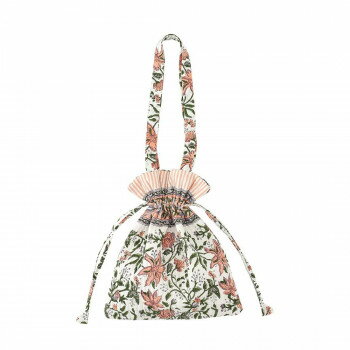 バッグ キルト巾着トート ブロックプリント ライラックピンク 11725750528 服飾雑貨 バッグ