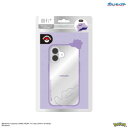 ポケットモンスター フレーム IIIIfit Clear iPhone16対応 ケース メタモン POKE-937A パソコン・AV機器関連 PC・携帯関連