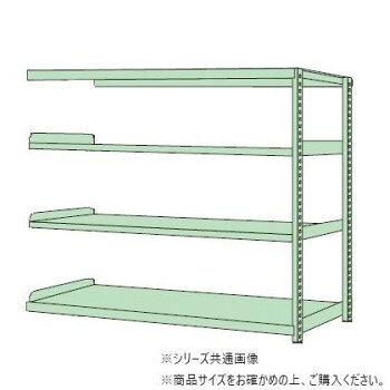 サカエ RKラック 4段タイプ 1500×450×1500mm グリーン RKN-5454R 家具/収納 オフィス収納(3.0)