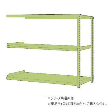 支柱は溶接一体型のため非常に堅牢です。※配達希望日の明記は可能ですが、確約ではございません。※この商品は6個口での出荷になります。(目安個装サイズ:620×1510×70mm:9.05kg/160×1780×75mm:14.1kg/585×1720×50mm:13kg/90×600×60mm:1.4kg/210×600×55mm:2.1kg/50×50×70mm:0.15kg)※お届けは車上渡しとなります。※搬入場所の状況等によって搬入制限や追加料金が生じる場合があります。※法人への配送の場合は、必ず法人名をご記載ください。サイズ寸法:W1800×D600×H1500mm個装サイズ：62×151×7cm重量60kg個装重量：9050g仕様寸法:W1800×D600×H1500mm均等耐荷重(棚1連当り):1250kg均等耐荷重(棚板1段当り):250kg段数:3段カラー:グリーン質量:60kgアジャスター:樹脂製　ネジ径M20×P2.5組立式生産国日本ボルト8本組立の手軽さを実現