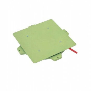 サカエ クルクル回転盤 スチール天板 400×499×42mm ハンドストッパー付 PS-40ST ガーデニング・DIY・防..