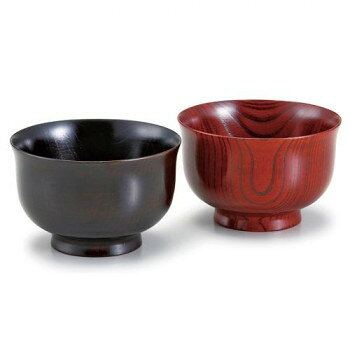 夫婦汁椀 丸福型 ワイン・ブラック 23128 家事用品 食器 deco-maison-12160486 DECO MAISON パッケージ画像