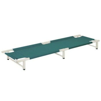 With Mattress - 高田ベッド製作所 ライトキャンバス (軽量折りたたみ式簡易ベッド) グリーン TB-1460 寝具 家具　ベッド