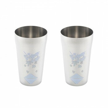 燕熟の技 感温ステンレスタンブラー420ml 2P 紅葉に富士 EJK-900 家事用品 食器 deco-maison-12173115 DECO MAISON パッケージ画像
