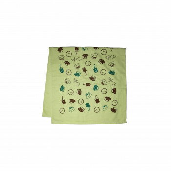 ツバメタオル 表ガーゼ＆パイル バスタオル 1枚 グリーン カフェ 60×120cm 家事用品 バス　洗面