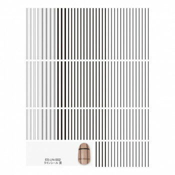 TSUMEKIRA(ツメキラ) ネイルシール es ラインシール 黒 ES-LIN-002 化粧品 ハンドケア