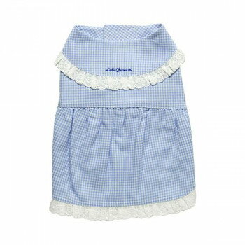 ペット用品 ドッグウェア チェック柄ワンピース Blue/ブルー Mサイズ DG-CHK02-M ペット用品 ペット　..
