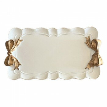 ヴィヴィアン リボントレー(大) ホワイト 54918TY-WH インテリア その他インテリア