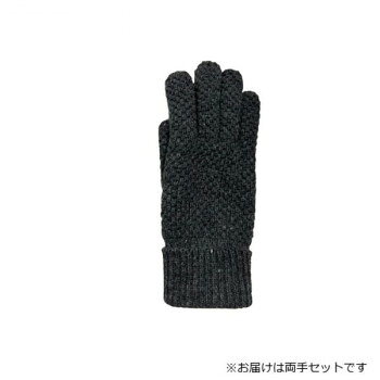 婦人用手袋 パーム付き 22cm グレー(2) 001327721 服飾雑貨 小物(手袋・マフラー等）