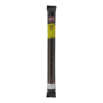 カカオの風味をシンプルに楽しめる甘さ控えめでバランスのとれた味わいです。内容量36gサイズ幅25×奥行10×高さ240mm個装サイズ：27×19.5×24cm重量38g個装重量：5100g仕様賞味期間：製造日より360日生産国トルコ食べやすいスティックタイプのダークチョコレート