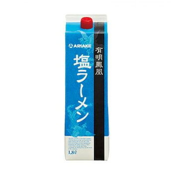 鰹荒節、利尻昆布の風味豊かな味わいが特徴の塩ラーメンスープです。【使用方法】本品36ccを360ccのお湯またはガラスープで希釈してご使用ください。内容量1.8Lサイズ個装サイズ：28.5×19.8×32cm重量個装重量：13745g仕様形態:紙パック賞味期限:12ヶ月賞味期間：製造日より360日セット内容6個入生産国日本スープ