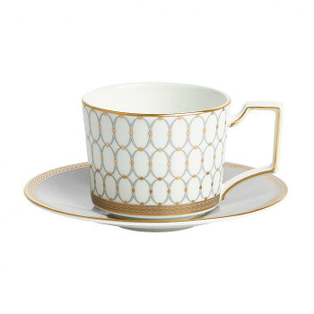 (B) Wedgwood　ウェッジウッド 　ルネッサンス グレイ ティーカップ＆ソーサー　1065321 家事用品 食器