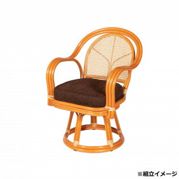 餐桌椅 - ラタン　回転椅子　ハイタイプ　RCH16 家具/収納 家具　イス テーブル