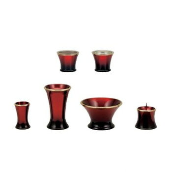 ALTE MEISTER　アルテマイスター　仏具　カヌレ　6点セット　　中　ワイン　41143 その他ライフグッズ（趣味） 冠婚葬祭