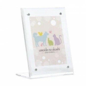 ペット供養 アクリル写真立て 縦角 小 060075 ペット用品 アイデアペット用品