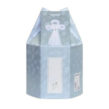 ペット供養 六角袋(サクラ柄) ブルー 5寸 12入 060560 ペット用品 アイデアペット用品