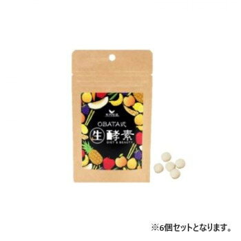 サプリ生活 アンフィニプロジェクト OBATA式生酵素(ブラック) (250mg×120粒) 6個 サプリ・健康食品・ダイエット食品 健康回復