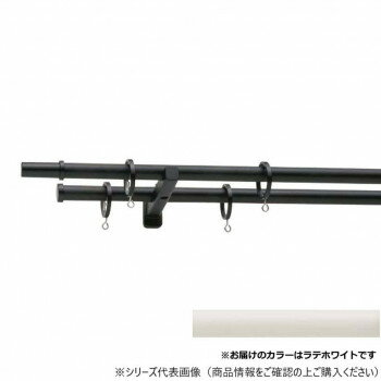 Rakuten - 30017459 トーソー(TOSO) 装飾レール モノ16 Bセット ラテホワイト ポールダブル2.10m インテリア 敷物・カーテン