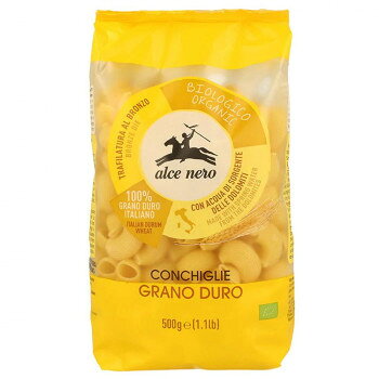 アルチェネロ 有機コンキリエ 500g 12セット C6-04 軽食品 麺類 deco-maison-12126965 DECO MAISON パッケージ画像