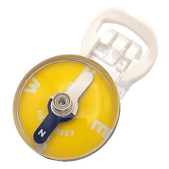 Compasses - MIZAR-TEC(ミザールテック) クリップコンパス CP-50イエロ- スポーツ・アウトドア アウトドア