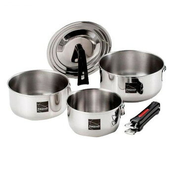 Sauce Pans - FM-8157 フォリアス　ワンタッチクッカー鍋3点セット 家事用品 鍋（パン）