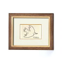 絵画額縁 フレーム 壁掛け・置き型兼用 スタンド付き ピカソ 「平和」 額縁 額 フレーム