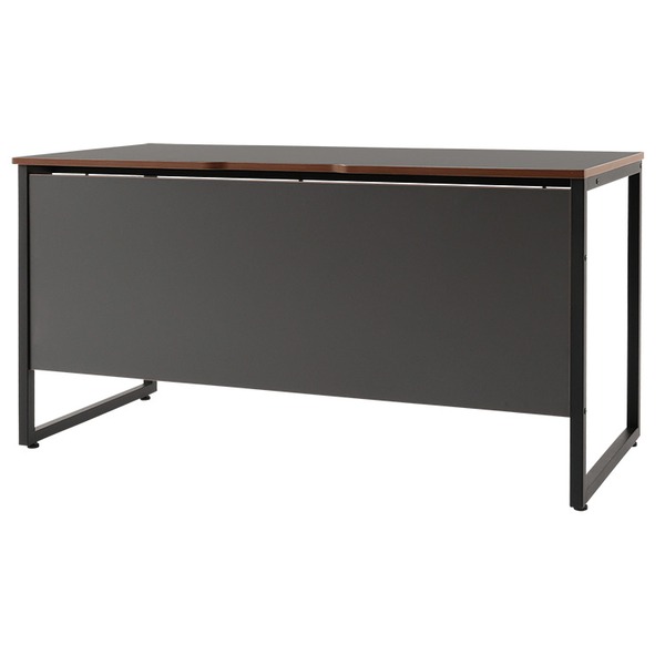 パソコンデスク 幅約140cm 脚BK ブラック スチールフレーム アジャスター付き 高機能 ワークデスク シリウスIIDGY 組立品【代引不可】【日時指定不可】