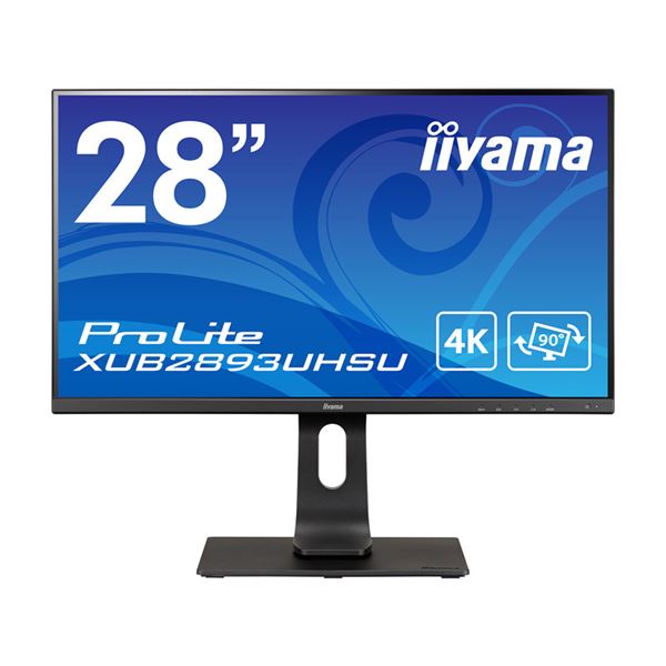 iiyama 28型4K液晶ディスプレイ ProLite XUB2893UHSU(3840×2160/HDMI、DisplayPort/ブラック/スピーカー:あり/QFHD/リフレッシュレート165Hz/IPS方式/昇降/回転) XUB2893UHSU-B1【日時指定不可】
