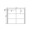 東洋印刷ナナフォーム 連続ラベル Mタイプ 11×9インチ 6面 127×76mm 荷札サイズ M11A 1箱(500折)【日時指定不可】(3)