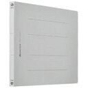 フラットファイル/紙バインダー 【A4/2穴 120冊入り】 ヨコ型 グレー(灰) D018J-12GY(3)