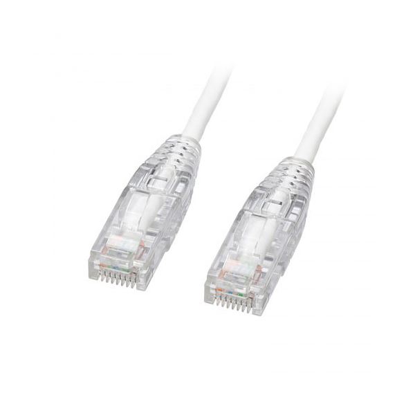 【3本セット】 サンワサプライ カテゴリ6A LANケーブル スリム やわらか ツメ折れ防止コネクタ 3m ホワ..