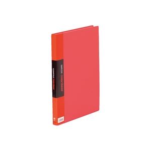 (業務用10セット) キングジム クリアファイル/ポケットファイル 【A4/タテ型】 固定式 40ポケット 132CW レッド(赤)