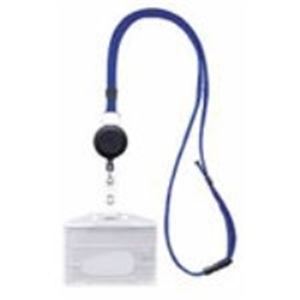 (業務用10セット)西敬 リールクリップ付き名札ID用 MLE-R346B 青