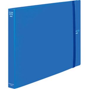 クリヤーブック クリアブック（替紙式） A3ヨコ 30穴 30ポケット 65枚収容 青