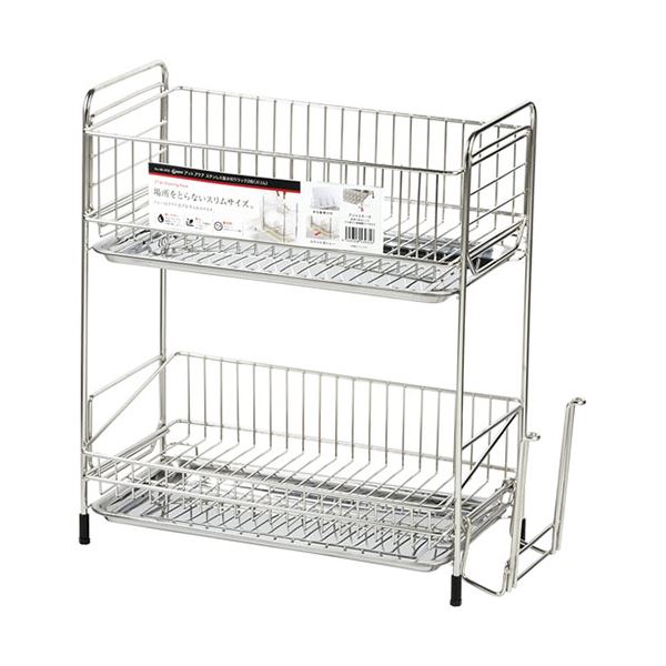 ■商品内容〇場所をとらないスリムサイズ。 〇トレーはお手入れラクラクスライド式。■商品スペック製品サイズ(約) : 幅355×奥行200×高さ405mm(まな板おき含まず) 製品重量(約) : 1965g 耐荷重(約) : 上段2/下段3 本体・トレー・まな板受け : ステンレス鋼(クロム13%・ニッケル1%) すべり止め : ポリプロピレン 生産国 : 中国■送料・配送についての注意事項●本商品の出荷目安は【4 - 6営業日　※土日・祝除く】となります。●お取り寄せ商品のため、稀にご注文入れ違い等により欠品・遅延となる場合がございます。●本商品は仕入元より配送となるため、沖縄・離島への配送はできません。[ HB-3935 ]