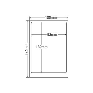東洋印刷 地紋印刷入 ナナ目隠しラベル 再剥離タイプ 100×140mm 1面 ラベルサイズ92×132mm PPE-1 1箱(500シート:100シート×5冊)