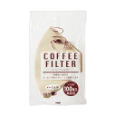 (まとめ)ニットク コーヒーフィルター 未晒し(4~7人用) 210035 1パック(100枚)【×5セット】