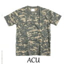 カモフラージュ Tシャツ Lサイズ ACU 綿100% 男女兼用 迷彩 ティーシャツ ミリタリー ティシャツ 軍モノ(4)