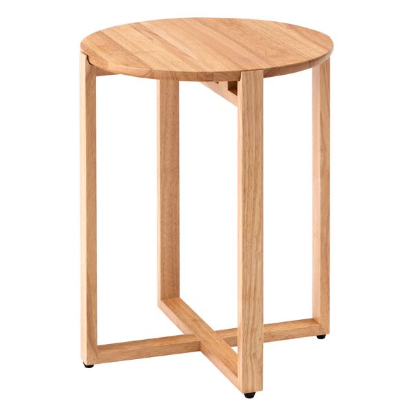 サイドテーブル ナチュラル 約W40.5×D40.5×H50cm【日時指定不可】